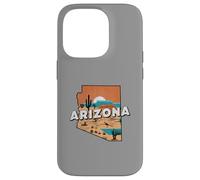 Arizona State Map Road Trip Phoenix Tucson Mesa Scottsdale Case for iPhone 14 Pro