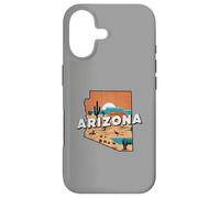 Arizona State Map Road Trip Phoenix Tucson Mesa Scottsdale Case for iPhone 17