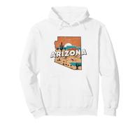 Arizona State Map Road Trip Phoenix Tucson Mesa Scottsdale Pullover Hoodie