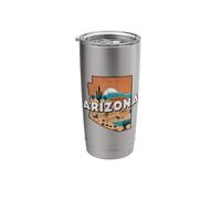 Arizona State Map Road Trip Phoenix Tucson Mesa Scottsdale Stainless Steel Insulated Tumbler