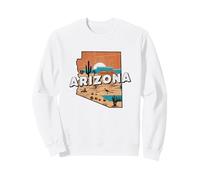 Arizona State Map Road Trip Phoenix Tucson Mesa Scottsdale Sweatshirt