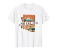 Arizona State Map Road Trip Phoenix Tucson Mesa Scottsdale T-Shirt
