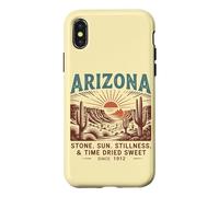 Arizona Stone. Sun. Stillness. & Time Dried Sweet Since 1912 Case for iPhone X/XS