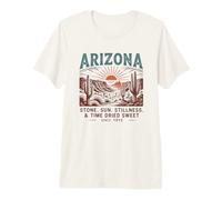 Arizona Stone. Sun. Stillness. & Time Dried Sweet Since 1912 Premium T-Shirt