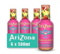 Arizona Strawberry Lemonade Still Soft Drink, 6 x 500ml PET Bottles