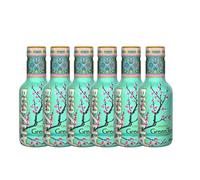 Arizona Tea Drink 500ml PET Bottle, Delicious Fruity Drink, No Artificial Flavours, No Artificial Preservatives Refreshing & Great for On-the-Go Hydration (Pack of 6, Original Green Tea with Honey)