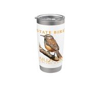 Arizona Territory Bird The Cactus Wren Stainless Steel Insulated Tumbler