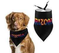 Arizona Text Art Bandanas for Dogs Triangle Pet Bibs