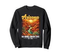 Arizona The Grand Canyon State Est 1912 Vintage Desert Sweatshirt