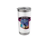 Arizona The Grand Canyon State Map Starry Night Sky Souvenir Stainless Steel Insulated Tumbler