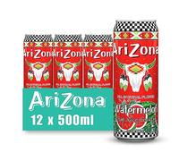 Arizona Watermelon, Pack Of 12 x 500ml Cans, Delicious Fruity Drink, No Artificial Colours or Preservatives