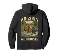 Arizona Wild Horses Roaming Free Western Salt River Stallion Pullover Hoodie