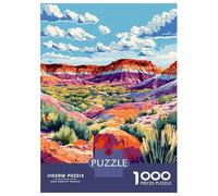 Arizona Wild West Desert Landscape Jigsaw Puzzle 1000 Pieces, Historic Square Architecture, 1000 Pieces for Adults, Birthday Gift for Adults, Screen-Free Fun, 38x26cm/1000pcs