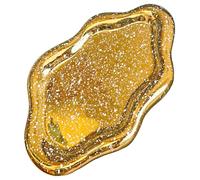 ARJDXDP Ceramic Jewellery Dish Trinket Dish, Cloud Shape Tray Jewellery Dish Small Key Tray for Mother's Day/Christmas/Thanksgiving/Birthday Gift (Crushed gold)