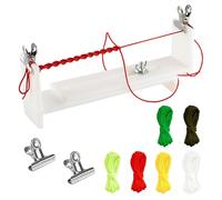ARJDXDP Paracord Jig, Adjustable Jig Bracelet Maker, Bracelet Maker Making Kit, DIY Craft Tool with 6 Paracord for Braiding Bracelets