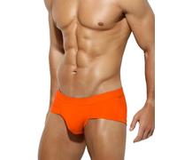 Arjen Kroos Men's Briefs Underwear Sexy Breathable Modal Boxer Briefs Tagless Trunks,ORANGE,XXL