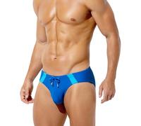 Arjen Kroos Men's Swim Briefs Quick-Dry Bikini Swimwear with Color Clash | Soft,Breathable,Elastic Drawstring,Supportive Pouch,Bikini Board Surf Swimsuits,Perfect for Beach/Pool