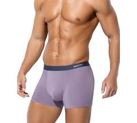 Arjen Kroos Men's Trunks Underwear Breathable Silky Modal Boxer Briefs Seamless Boxers,PURPLE,M