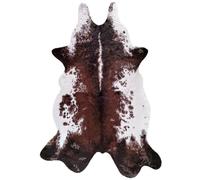 ARJINCUTE Cowhide Rugs, Brown, Brown, 6.2x8.3ft