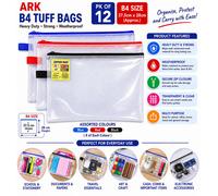 Ark 12 X B4 Heavy Duty Strong Weatherproof Storage Zip Wallet Tuff Bags