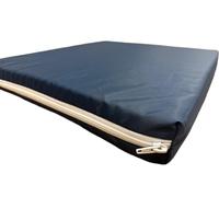 ARK 3PC Outdoor Garden Rattan Cushions Comfy Seat Pads with Removable Cover | Water-Repellent, Durable [ Single Sofa 104 x 52 x 5 cm | 2 Chairs 52 x 52 x 5 cm (NAVY BLUE, 3PC 1x sofs, 2x chair)