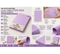 Ark A3 Lilac Colored 240Gsm Card Stock Pack Of 10 Sheet