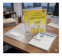 Ark A4 4D Ring 25mm Premium Quality Executive Presentation Ringbinder Clear