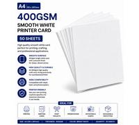 Ark A4 White 400Gsm Premium Super Thick Printing Card (50)