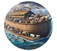 Ark Animals 1000 Piece Jigsaw Puzzle Jigsaw Puzzle for Adults Paper Night View Puzzle Game for Family 1000pcs (67.5x67.5cm)