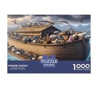 Ark Animals 1000 Piece Jigsaw Puzzle Paper Jigsaw Puzzle for Adults Relaxation Focus Home Decor Gift 38x26cm/1000pcs