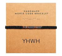 ARK & BAY Christian Morse Code Bracelet | Handmade Adjustable Custom Bible Verse Bracelets For Women & Men | Religious Faith Scripture | Catholic Beaded Jewelry Gift For Encouragement, Inspirational