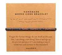 ARK & BAY Christian Morse Code Bracelet | Handmade Adjustable Custom Bible Verse Bracelets For Women & Men | Religious Faith Scripture | Catholic Beaded Jewelry Gift For Encouragement, Inspirational