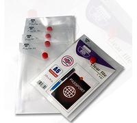 ARK Carry File Popper Wallet File with Press Stud Closure [Pack of 5] (Clear, A6)
