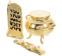 Ark Covenant Three Piece Alloy Religious Ornament for Bedroom Decor