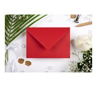 ARK CRAFT Arkcraft 25 X C6 Premium Envelopes 100Gsm 114mm X 162mm (Red)
