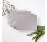 ARK CRAFT Arkcraft 25 X C6 Premium Envelopes 100Gsm 114mm X 162mm (Silver)