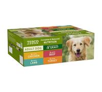 Ark Future Adult Dog Food in Gravy - Mixed Flavours Wet Food Variety Pack 12x400g (Beef, Chicken, Lamb, Turkey) Complete & Balanced Nutrition