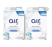 ark future Air by W5 Plug-In Refills - 2 x 20mL Each (4 Pack Contains 80 ml) (Fresh Linen)