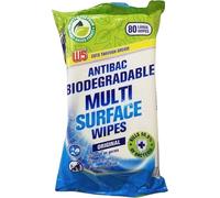 Ark Future Antibacterial Multi-Surface Wipes - 8 Packs x 80 Large Wipes (640 Total) - Bleach-Free, Fragrance-Free, Kills 99.99% of Germs, Kitchen, Bathroom & Household Cleaning