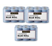 Ark Future Blue Centrefeed Roll 2 Ply Paper Towels 110m | Strong Absorbent Blue Cleaning Roll | Fits Standard Centrefeed Dispensers | Commercial Kitchen Garage Workshop, 6 Rolls Per Pack
