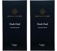 ark future Ceremony of Scent Luxury Reed Diffuser - Premium Long-Lasting Fragrance for Home, Office & Gifts | 100mL×2 [TWIN PACK] (Dark Oud)