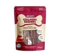 Ark Future Chester's Collagen Dog Treats 200g - High Protein, Low Fat Natural Chews for Dogs - Made with Chicken, Beef & Pork - No Artificial Colours or Flavours