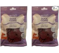 ark future Chester's Duck Coins Dog Treats - 75% Duck Meat, High-Protein, Natural Dog Snack - 2 x 120g