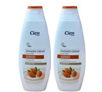 ark future Ci-en Shower Cream - Nourishing & Moisturising, Vegan Formula, 2 x 300ml (Silk Care with Almond Oil)