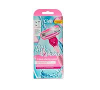 ark future Cien Silk & Shine 5-Blade Razor Shaving System - With Aloe Vera, Shea Butter, Jojoba Oil & Vitamin E - For Sensitive and Normal Skin - Includes 1 Handle & 1 Refill Cartridge