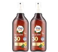 ark future Cien Sun SPF 30 Sun Spray Set - Vegan, Fast Absorbing, Broad Spectrum UVA/UVB (Optimal Tan Sun Oil Spray, Pack of 2 x 250ml, 30, Sun Protection Factor (SPF))