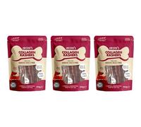 Ark Future Collagen Dog Treats Pack of 3 x 200g - High Protein, Low Fat Natural Chews for Dogs - Made with Chicken, Beef & Pork - No Artificial Colours or Flavours