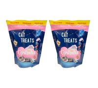Ark Future Coshida Cat Treats 2kcal Per Treat - Crunchy Outside Creamy Inside - Healthy Low Calorie for Cats - 2 x 150g Resealable Packs (Pack of 2, MSC Fish (Salmon)150g)