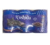 Ark Future Coshida Variety Selection in Jelly 6 x 400g - Wet Cat Food for Adult Cats - Chicken, Salmon & Tuna, Sardine & Tuna - Complete & Balanced Meals with Zinc & Vitamins