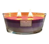 ark future Crackle Wick Scented Candle Gift Set - Wooden Wick Candle in Elegant Glass Jar with Lid - Includes Safety Tips Card - Perfect for Women, Moms & Girls (Dusk Glamour)